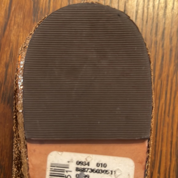 Tory Burch Vanessa Gold Bronze Flat - Picture 10 of 12